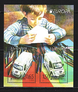 Болгария _, 2013, Европа, Почтовый транспорт, блок